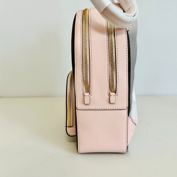 MICHAEL KORS JAYCEE MK SIGNATURE LOGO MEDIUM BACKPACK POWDER BLUSH - Picture 5 of 11
